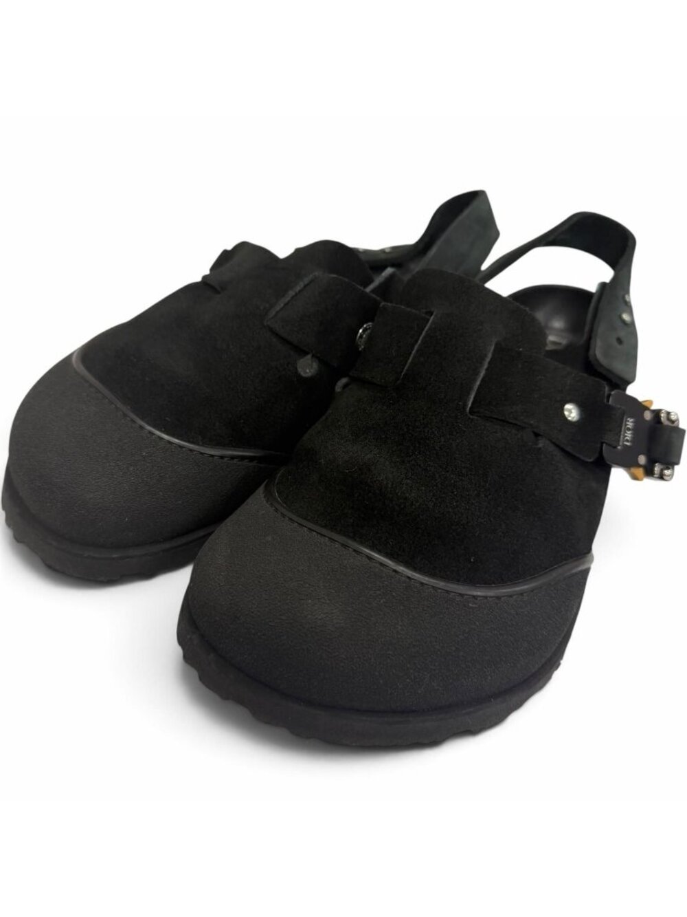 Dior Birkenstock Homme Tokio Suede Calfskin Clog Mules Sandal Black